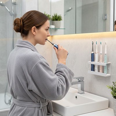 Porte brosse à dent mural 