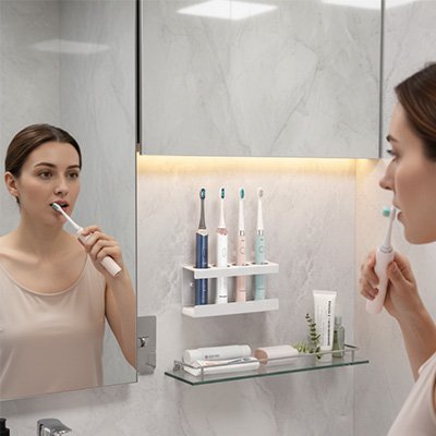 Porte brosse à dent mural 