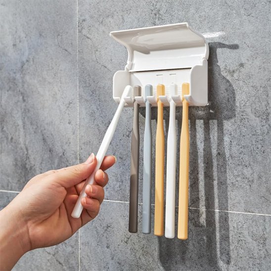 Porte brosse à dent mural 